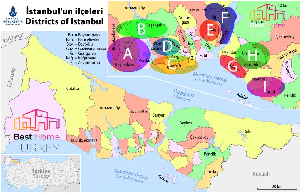 مناطق استانبول جهت اجاره خانه در استانبول شرایط اجاره خانه در استانبول قیمت اجازه خانه در استانبول
