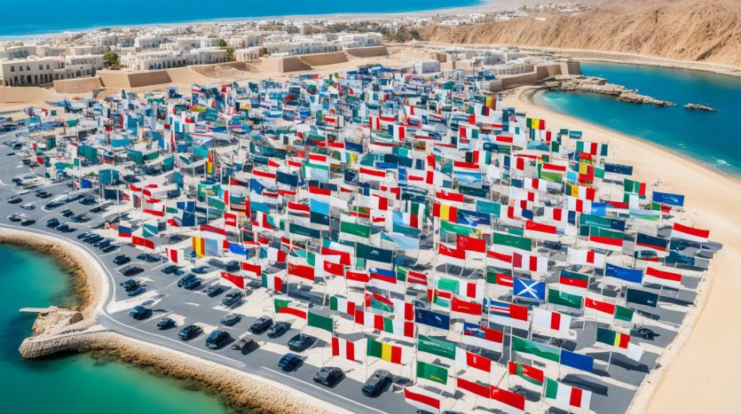 15 کشور با بیشترین تعداد خریدار خارجی ملک در عمان در سال 2023